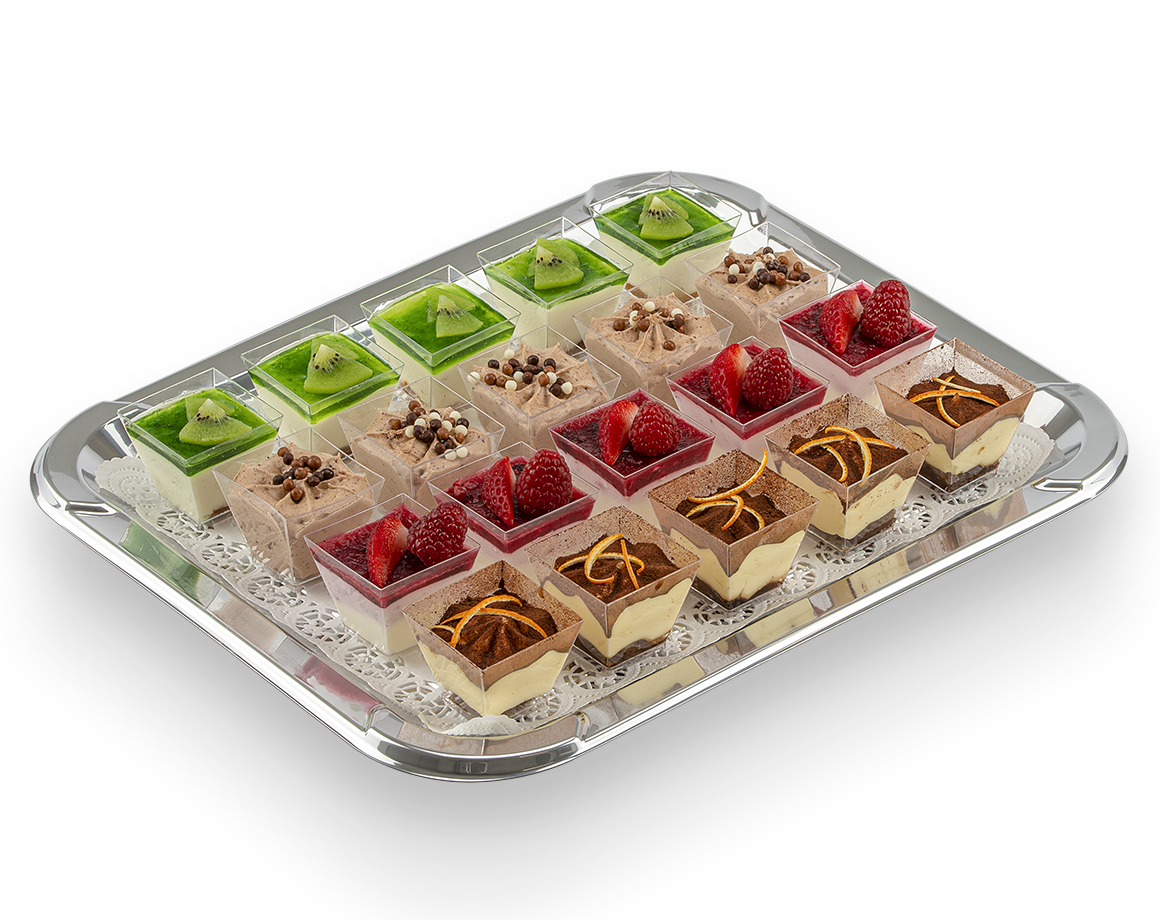 Mini-Dessertbecher-Platte